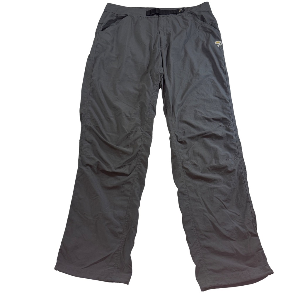 Mountain Hardwear Hiking Pants Gray Belted Outdoor Trail Trousers Men's L